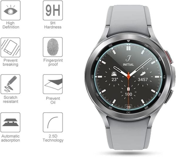 Samsung Galaxy Watch 4 Ekran Koruyucu Watch4 42mm Temperli Koruma