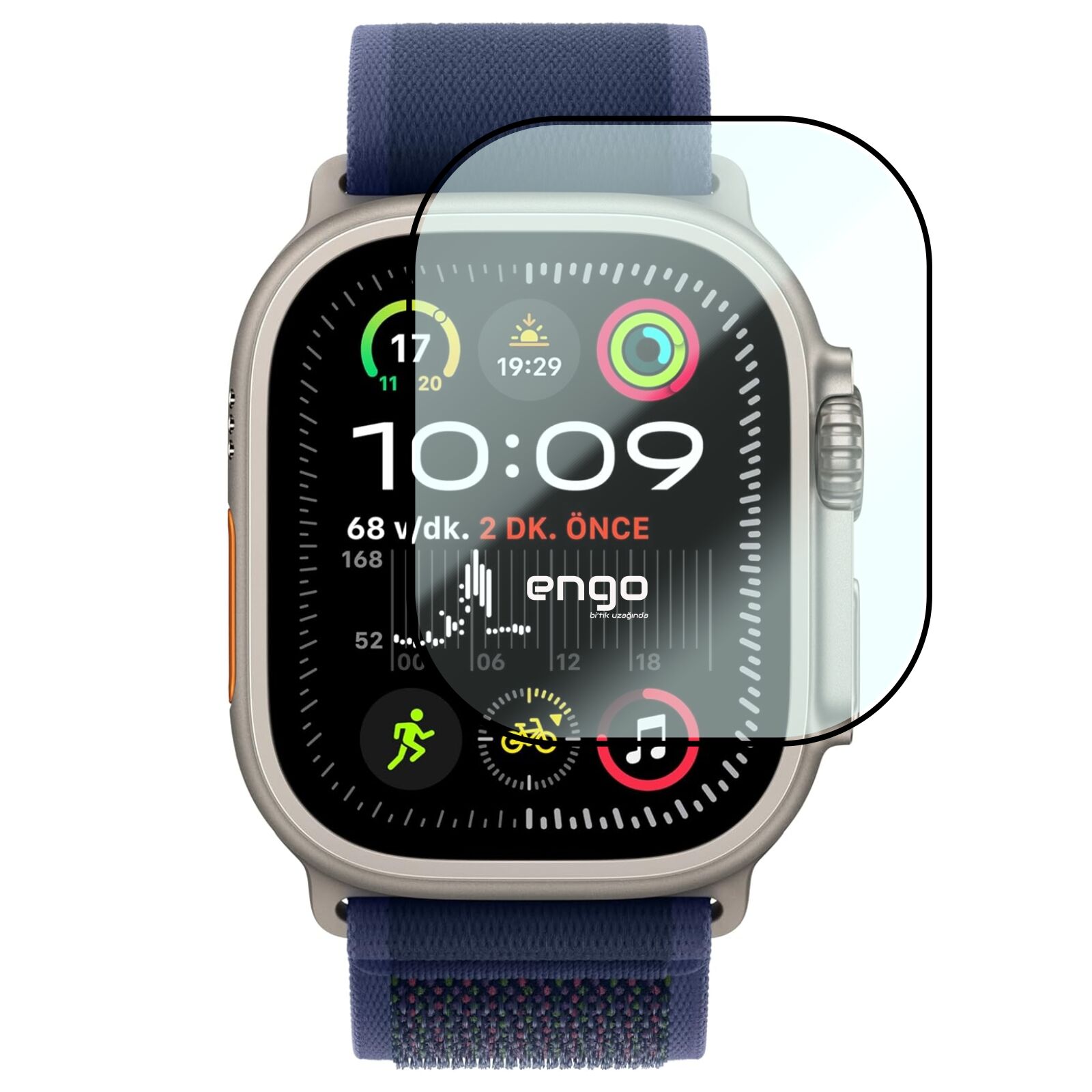 Apple Watch Ultra Ekran Koruyucu Flexible 1 2 3 Uyumlu