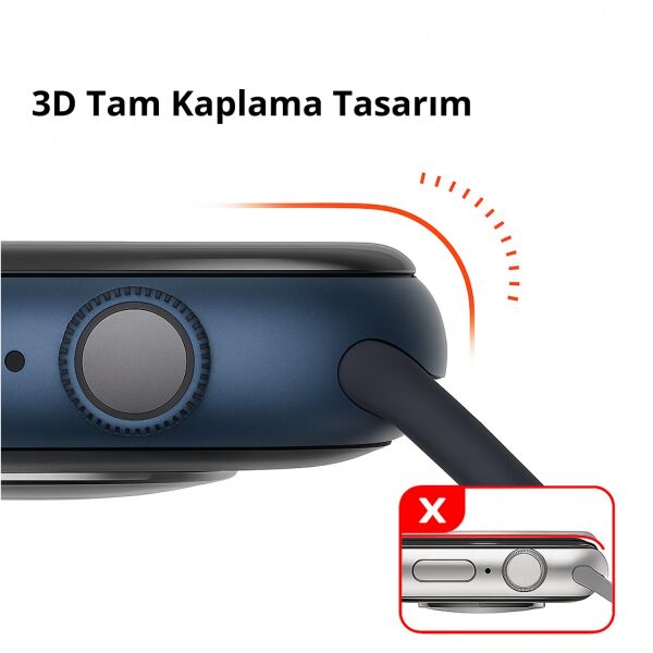 Apple Watch Ultra Ekran Koruyucu Flexible 1 2 3 Uyumlu