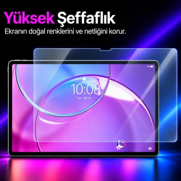 Lenovo Idea Tab Pro 2. Nesil 13 inç Ekran Koruyucu 9H Kırılmaz Esnek Nano Cam, Çizilmeye Ve Darbeye Dayanıklı Koruma, HD Şeffaf