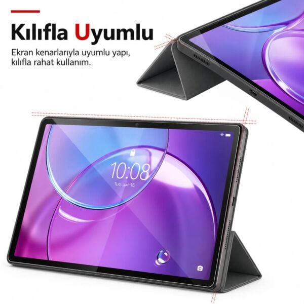 Lenovo Idea Tab Pro 2. Nesil 13 inç Ekran Koruyucu 9H Kırılmaz Esnek Nano Cam, Çizilmeye Ve Darbeye Dayanıklı Koruma, HD Şeffaf
