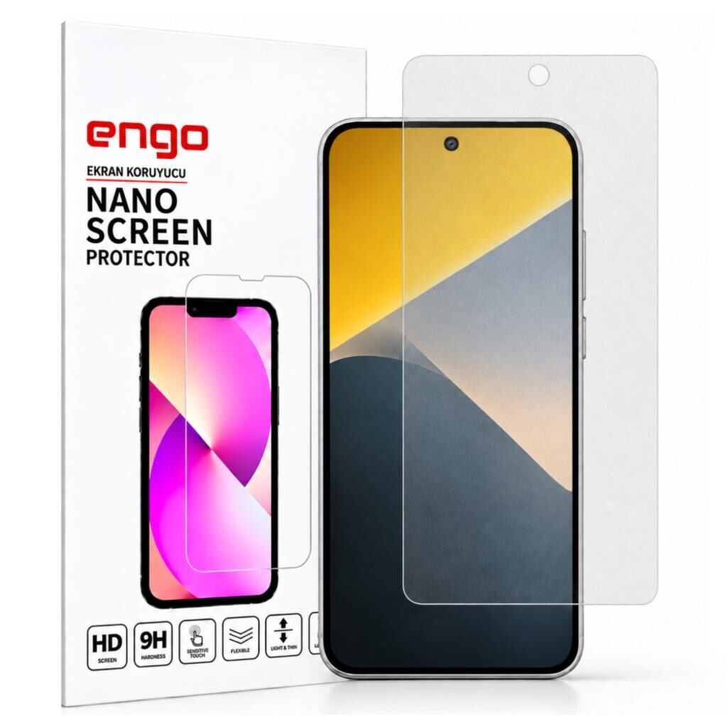 Xiaomi Poco X8 Mat Ekran Koruyucu Yansıma Ve Parlama Önleyici, Mat Yüzey, Parmak İzi Bırakmayan 9H Kırılmaz Esnek Nano Cam