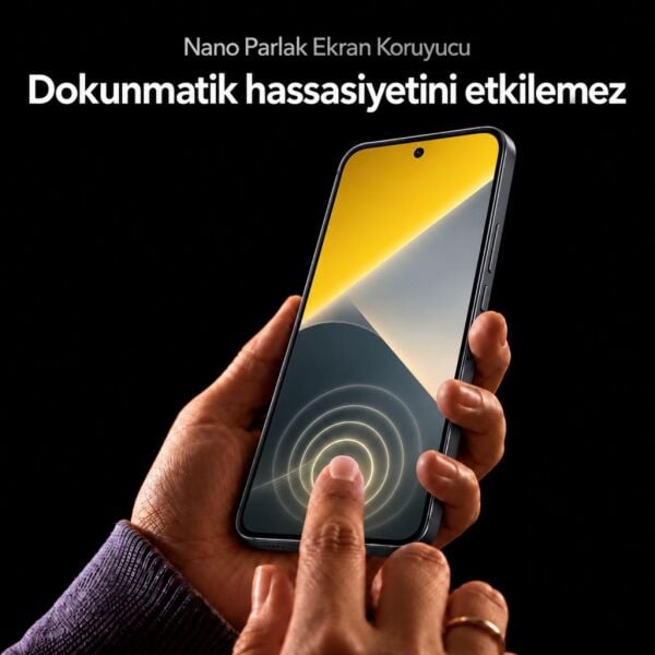 Xiaomi Poco X8 Mat Ekran Koruyucu Yansıma Ve Parlama Önleyici, Mat Yüzey, Parmak İzi Bırakmayan 9H Kırılmaz Esnek Nano Cam