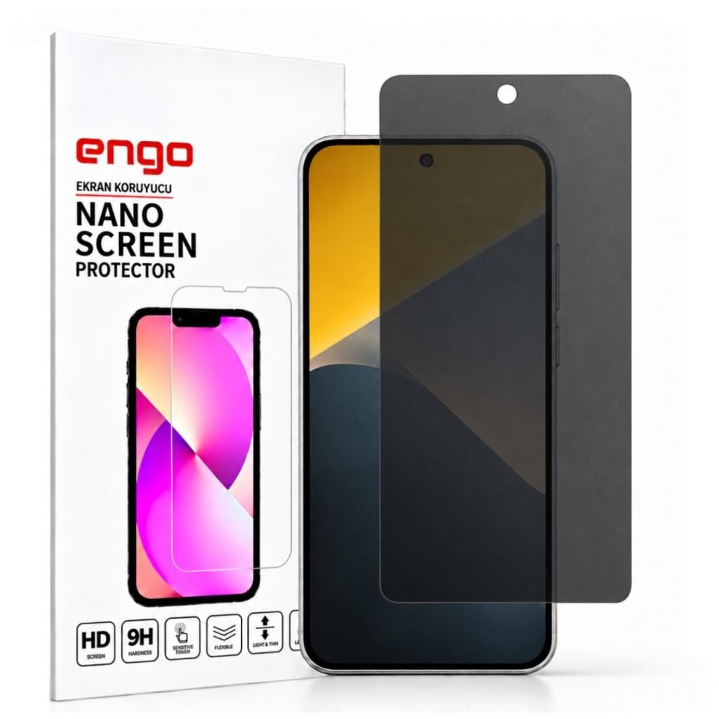 Xiaomi Poco X8 Hayalet Ekran Koruyucu Yandan Görüşü Kısıtlayan Anti-Spy Gizlilik Filtresi, 9H Kırılmaz Esnek Nano Yapı, Parlama Önleyici Mat Yüzey