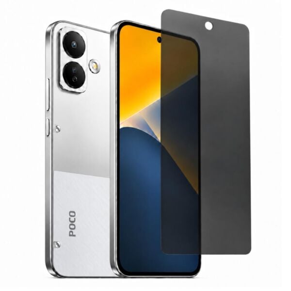 Xiaomi Poco X8 Hayalet Ekran Koruyucu Yandan Görüşü Kısıtlayan Anti-Spy Gizlilik Filtresi, 9H Kırılmaz Esnek Nano Yapı, Parlama Önleyici Mat Yüzey