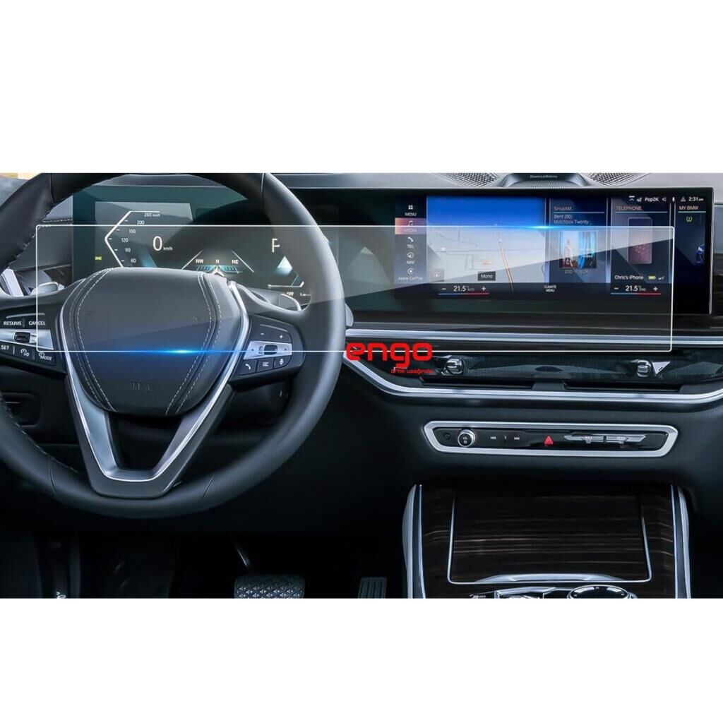 BMW XM Ekran Koruyucu Multimedya ve Dijital Gösterge Parlak