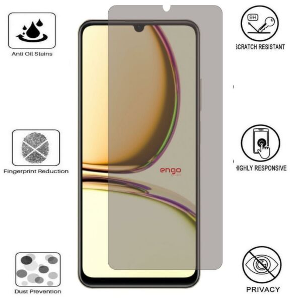 Realme C53 İle Uyumlu Hayalet Ekran Koruyucu Şeffaf