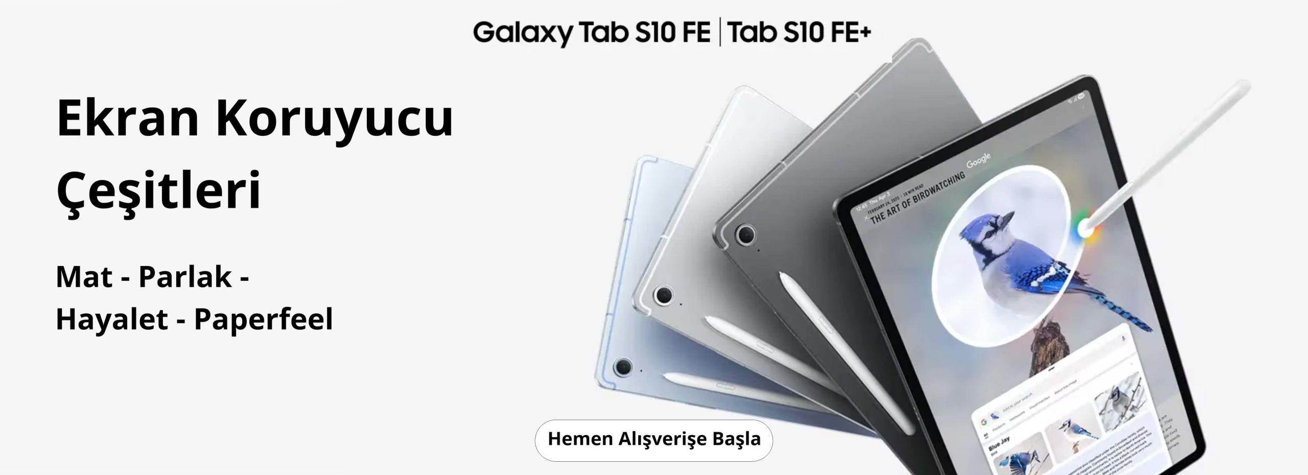 Samsung Galaxy Tab S10 FE Plus Ekran Koruyucu