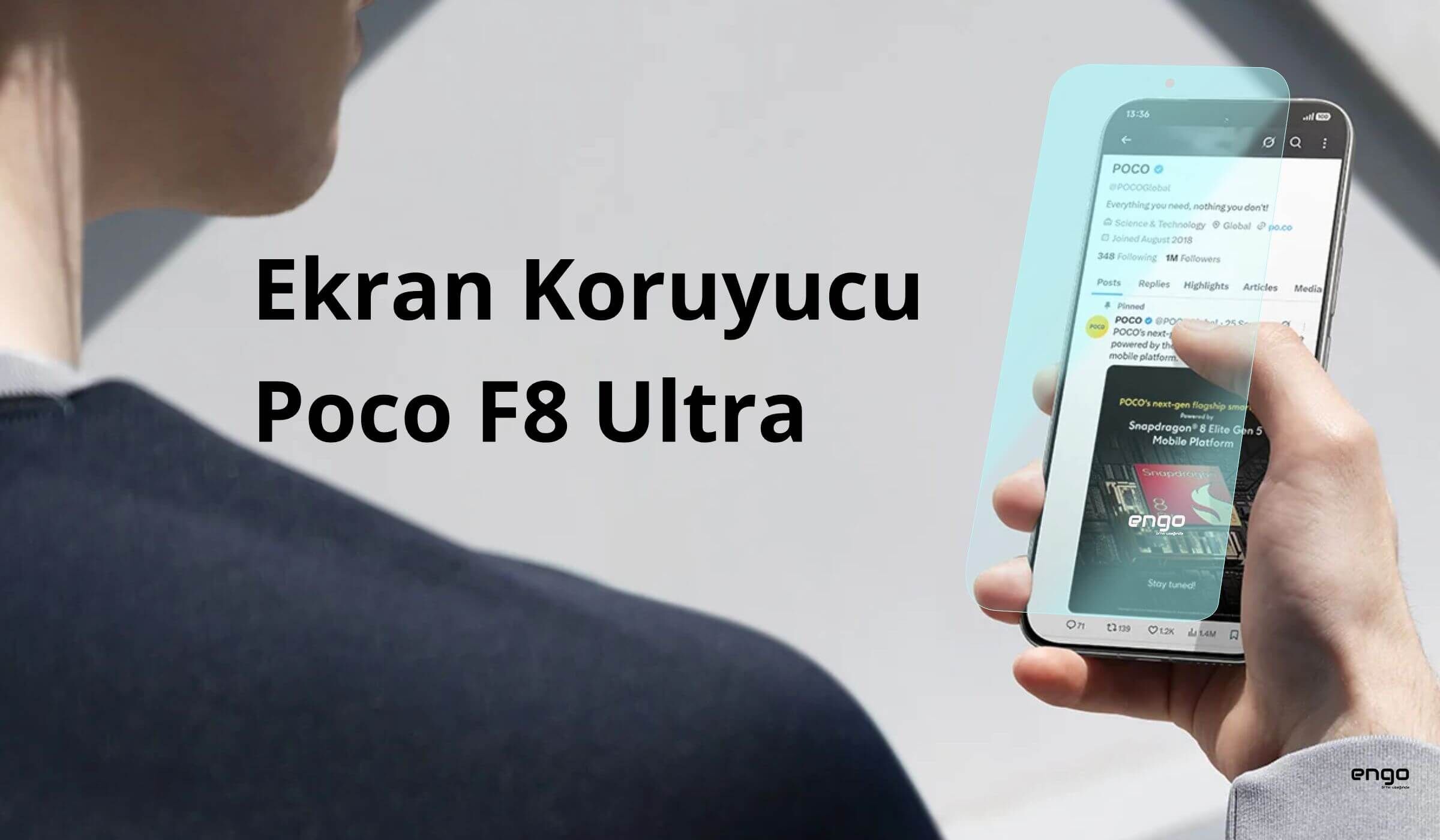 Poco F8 Ekran Koruyucu
